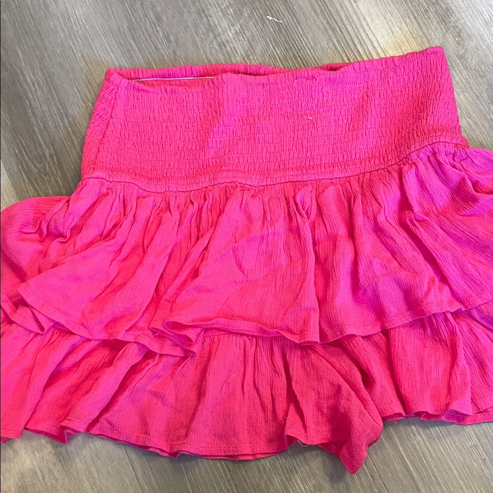 Pink Ruffled Skort-American Threads - Picture 2 of 3
